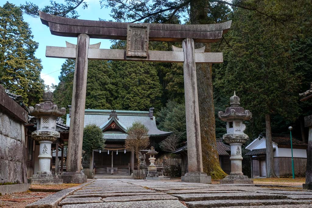 Temple gate at Kuchiganaya Mining Town