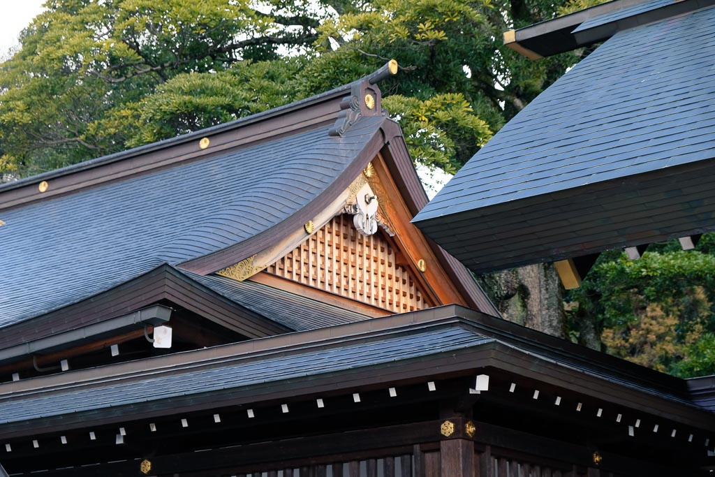 Traditional Japanese temple detail in Japan
