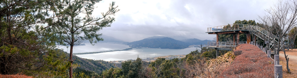 viewpoint at Nariai-ji Temple of amanohashidate, one of Japan's top scenic spots