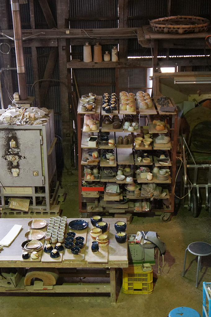 The inside of a pottery workshop