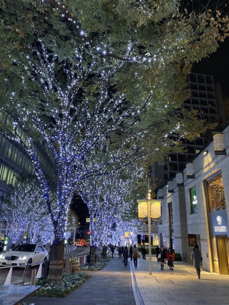 Wondering around the Chirstmas Illumination in Roppongi