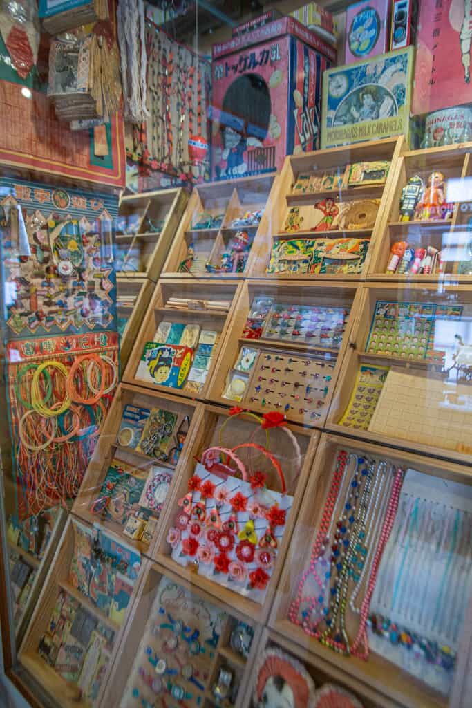 Retro games and toys. Fudo Myoo, buddhism deity. Senkoji temple, Osaka