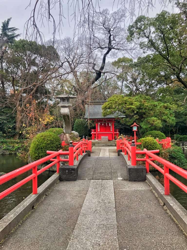 a mini shrine to the goddess of sewing at Mishima Taisha along Hakone Hachiri