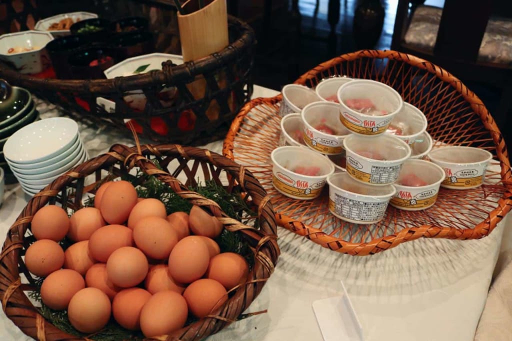 The ryokan breakfast in Tensui