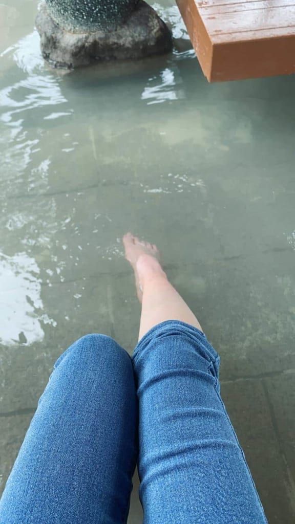 Food onsen in the Sea's hell