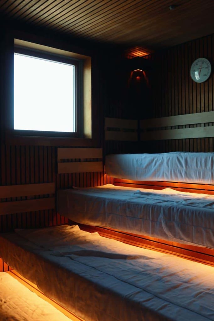 Sauna at the City Spa Tenku in Oita, Japan