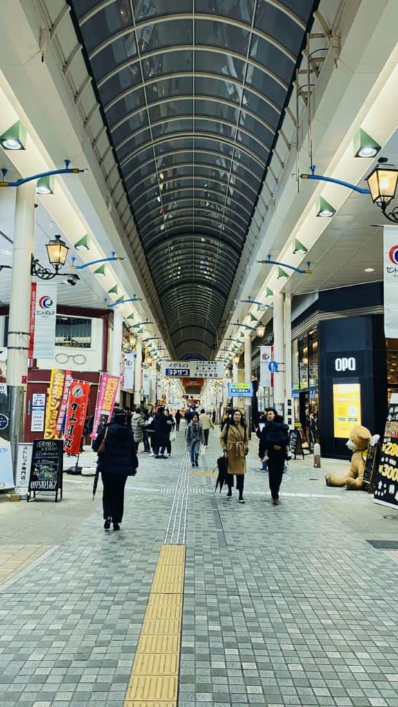 Shotengai of Oita, Japan