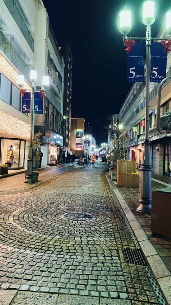 The streets at night