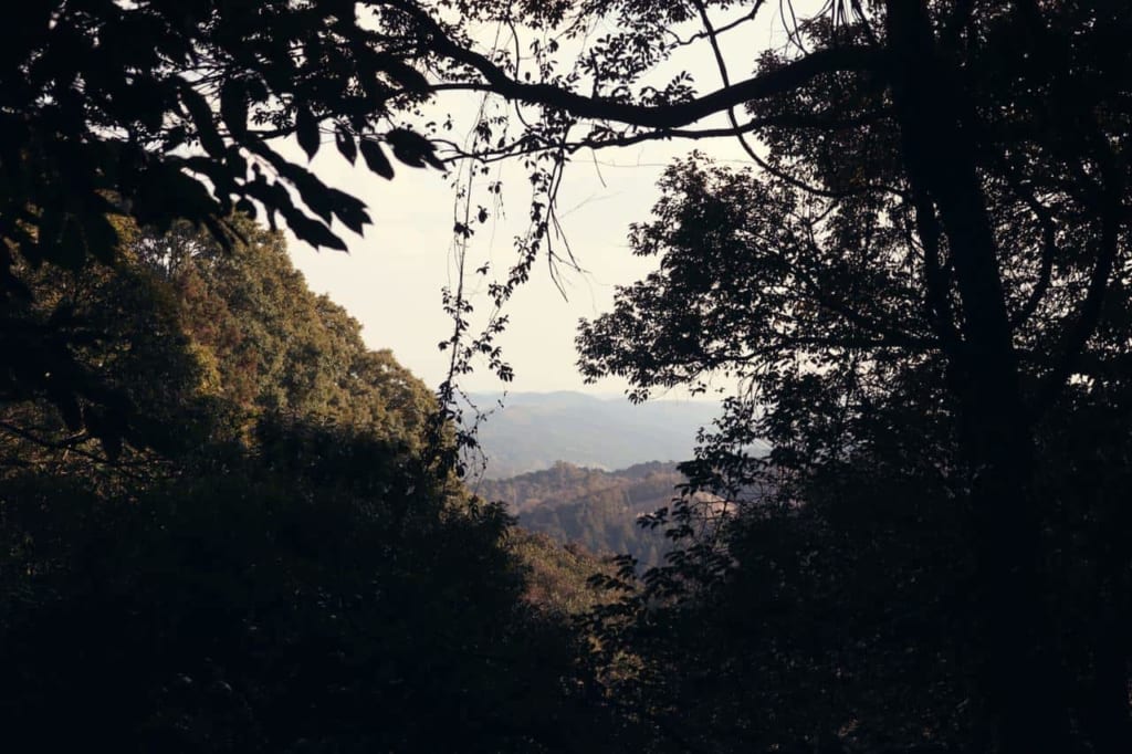 Views from the Japanese temple Futagoji, Oita, Japan