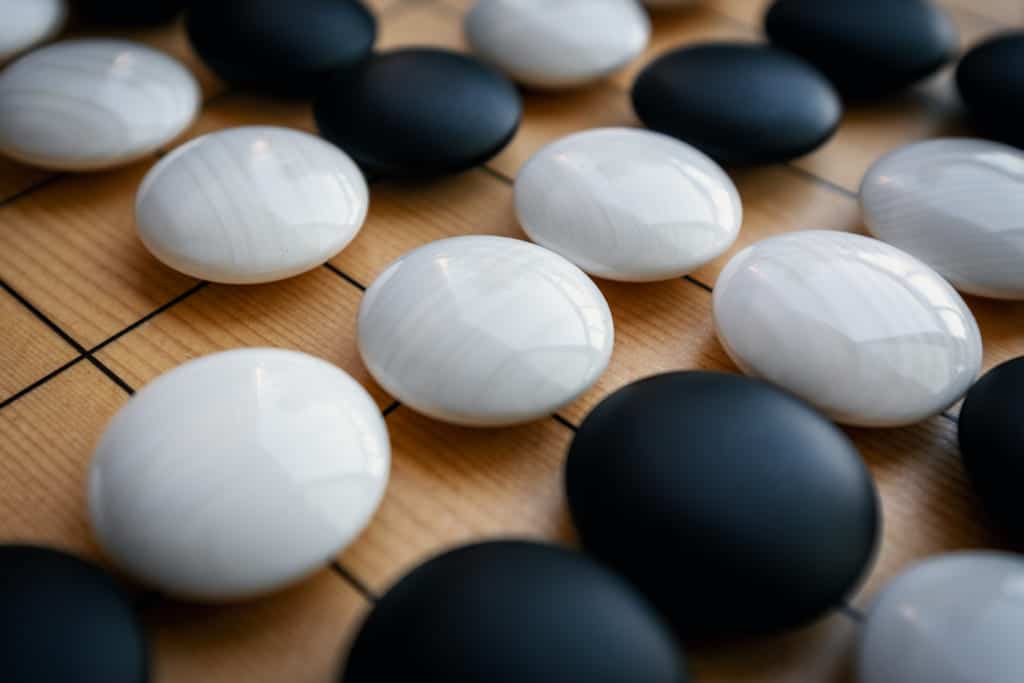 slate and shell go stones crafted in Japan