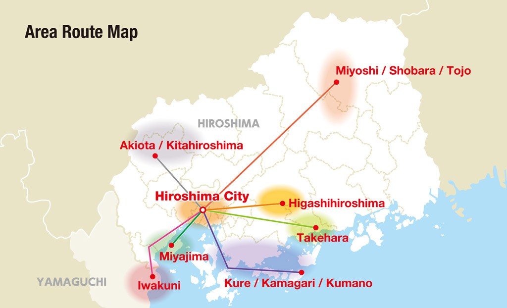 Hiroshima Middle Area Pass Map