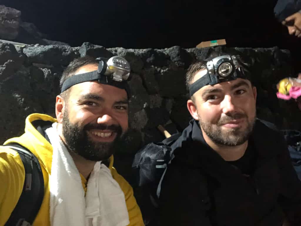 Night time hiking Mt Fuji