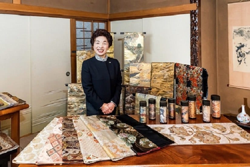 Yamazaki san and her collection of vintage obi & obi remakes