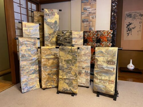 Sushi and Vintage Obi Collection Along the Tokaido Road