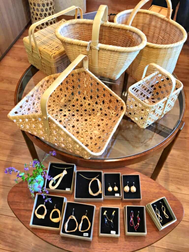 Bamboo crafts and jewellery at Cotake