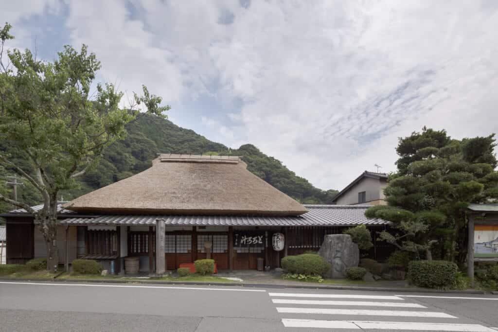 The Traditional Japanese Chojiya Teahouse on Tokaido Road