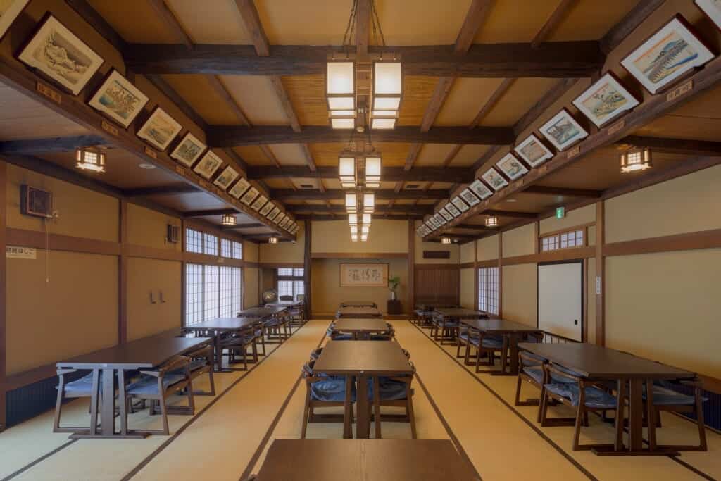 The Hiroshige room with prints of all of his Tokaido ukiyo-e works