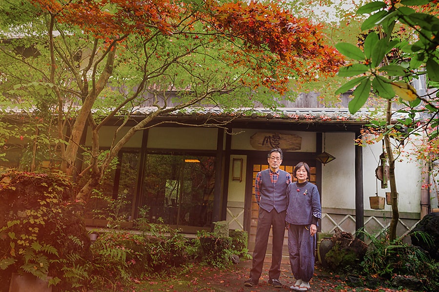 Sennomori Kai family at traditional japanese ryokan inn