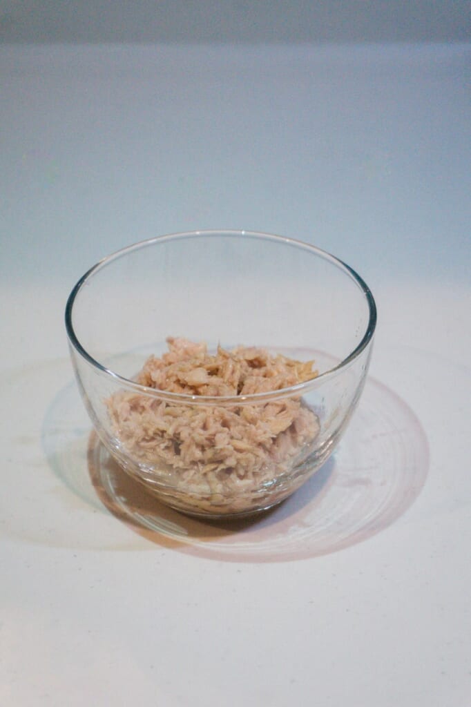 A little bit of tuna to do the stuffed