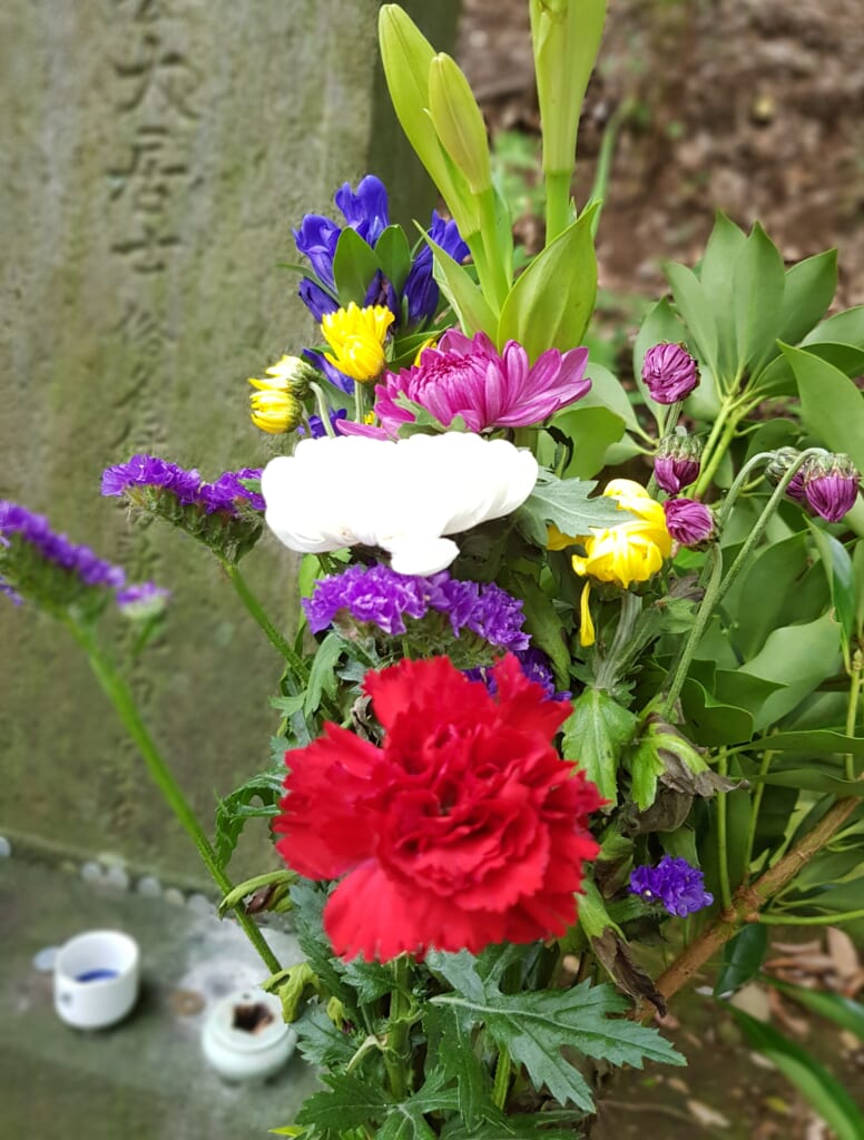 Decoration at Japanese cemeteries.