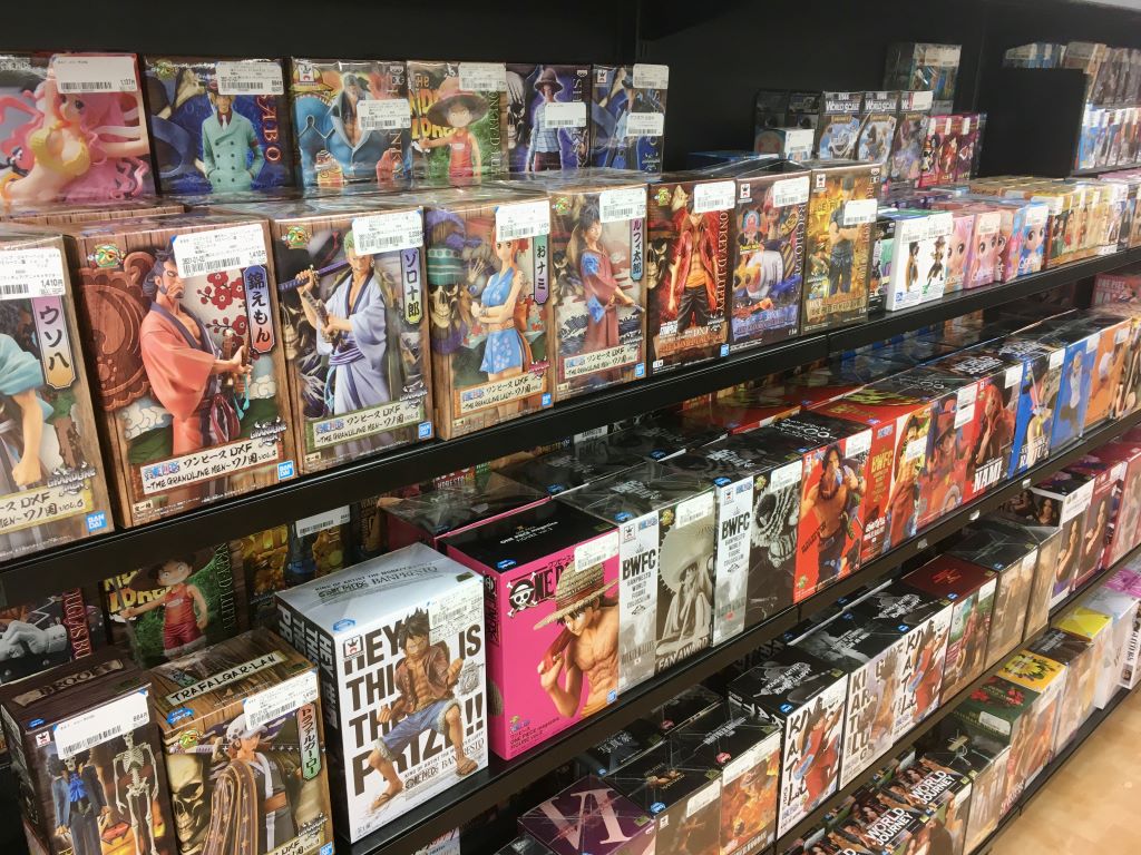 A selection of used figures found at Book Off