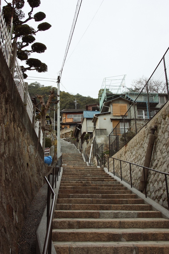 Steep stairs of Onomichi