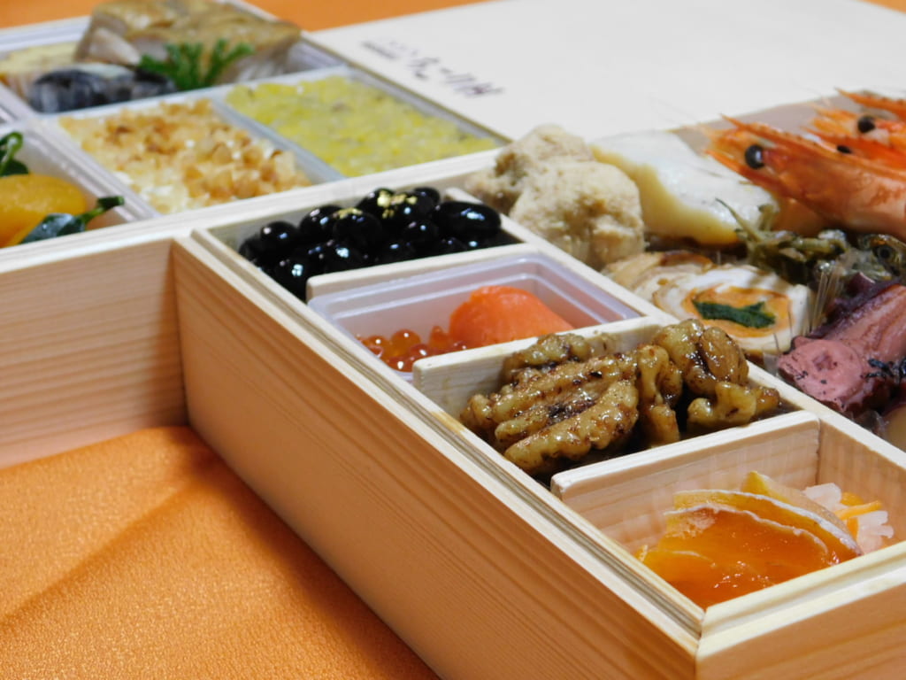 Osechi-ryōri on New Year in Japan.