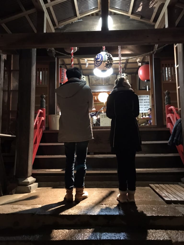 Hatsumode, first prayer of the New Year.