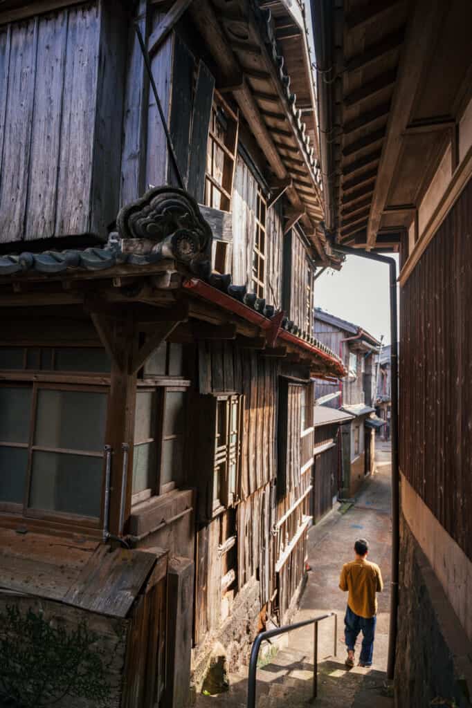 Narrow streets on Ojika Island