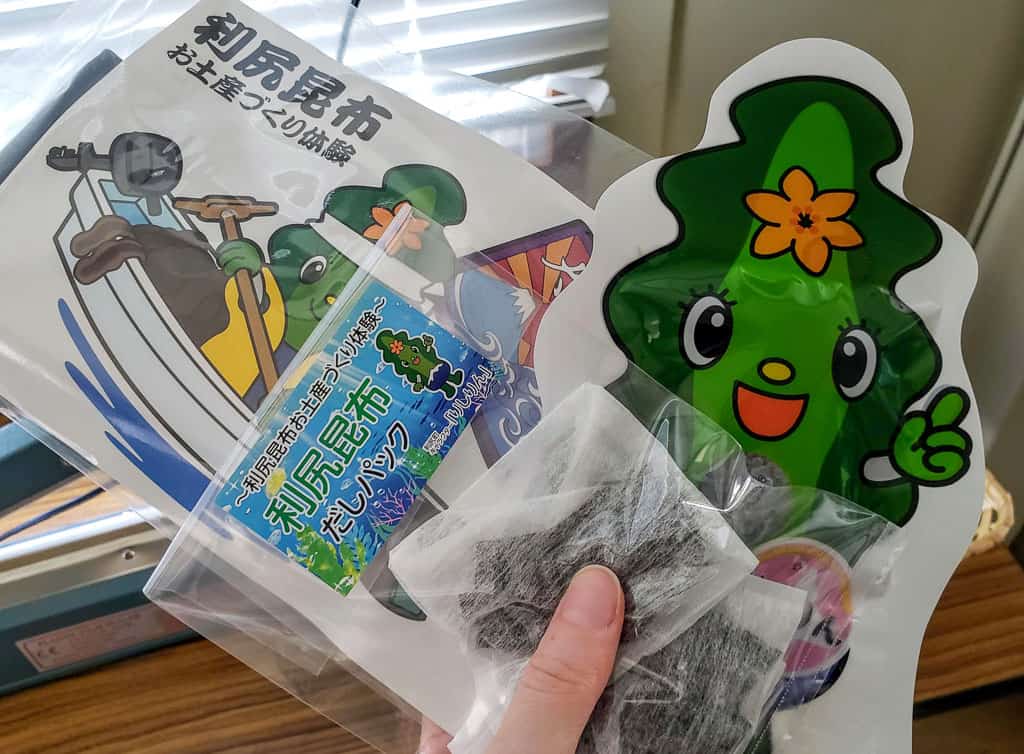 Kamui Kaigan Park Kombu mascot on Rishiri Island, Hokkaido