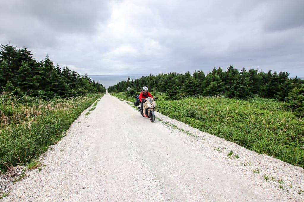 Seashell road of Soya Hills on Wakkanai, Hokkaido