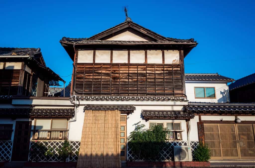 Traditional Japanese house in an old industrial town