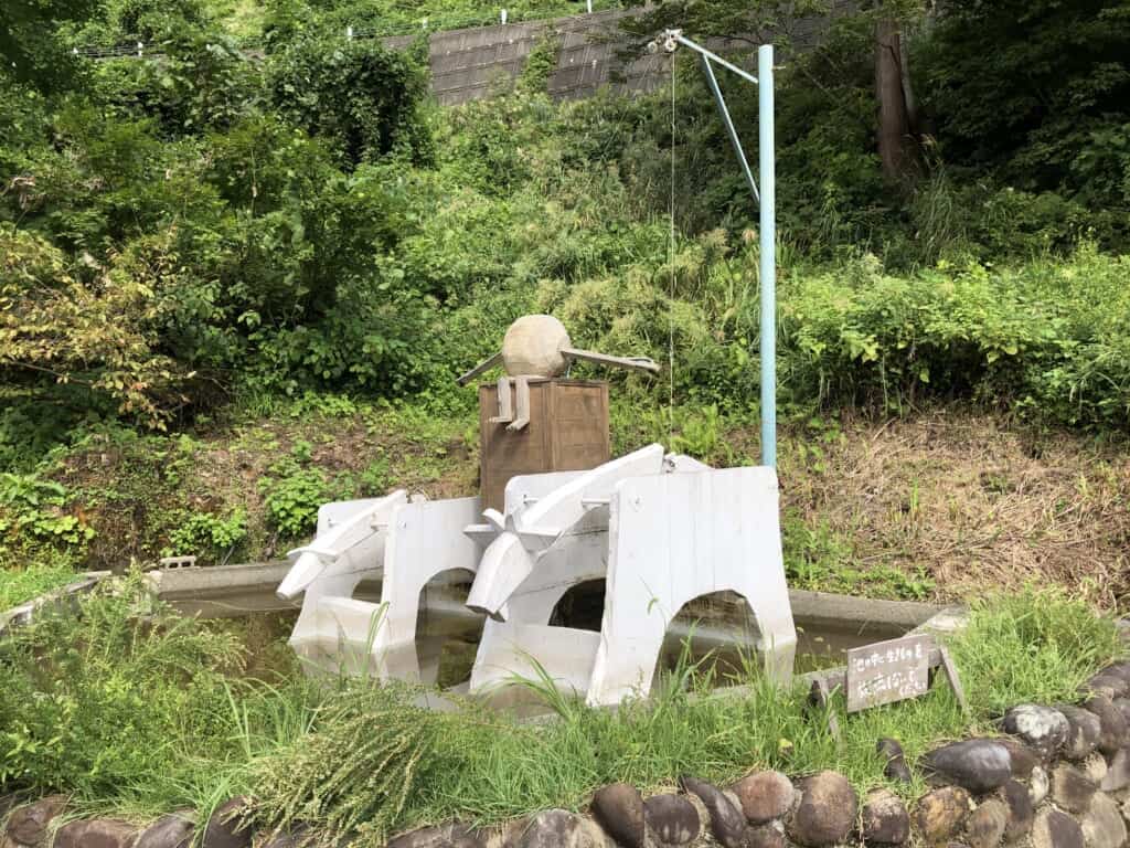 Art work in the grounds of Hachi And Seizo Tashima Museum of Picture Book Art, Niigata