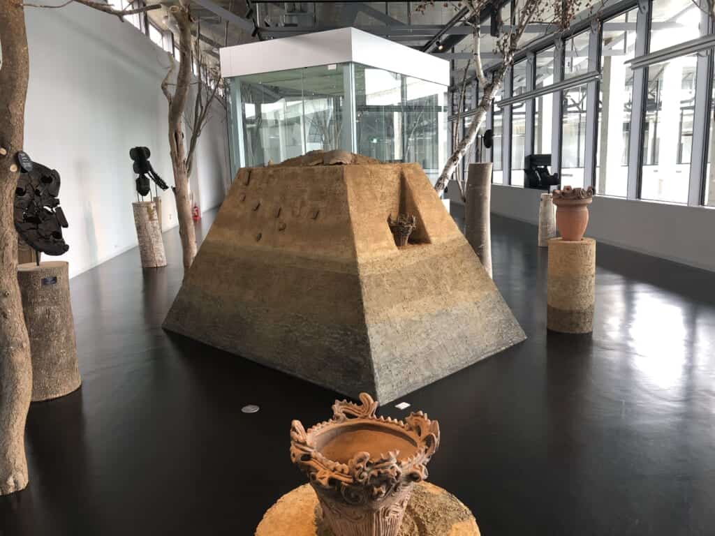 Art works inside the Echigo-Tsumari Satoyama Museum of Contemporary Art, KINARE