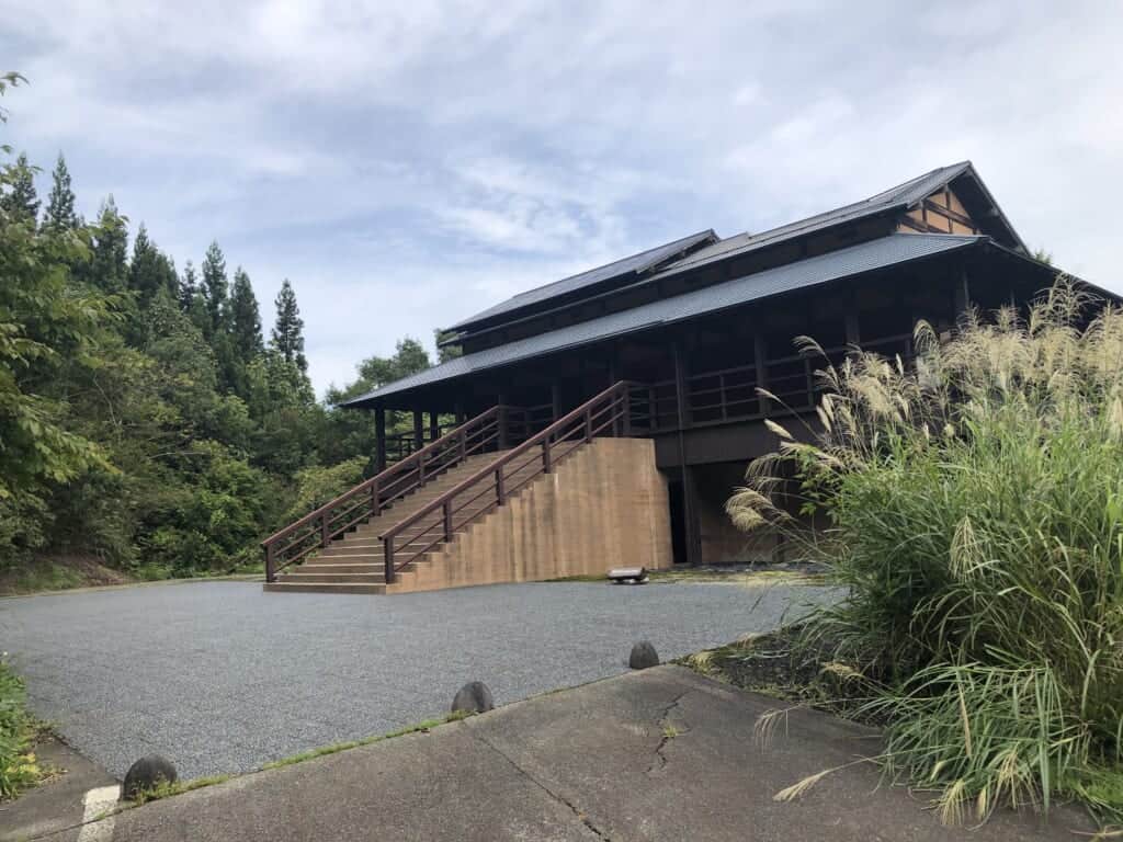 Outside view of the House of Light by James Turrell in Niigata, Japan 