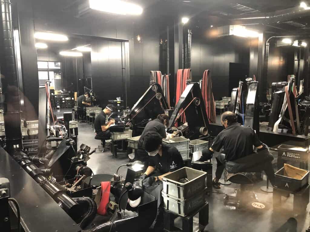 Inside Suwada Open Factory in Niigata, Japan