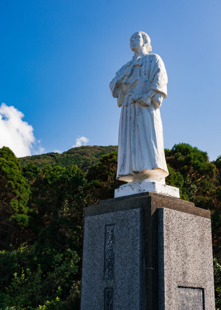 monument to saint john de goto on the goto islands