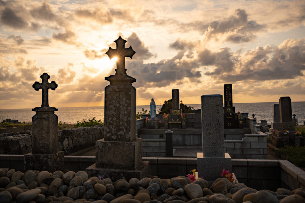 Fuchinomoto tombstones are a monument to hidden Christians in the Goto islands