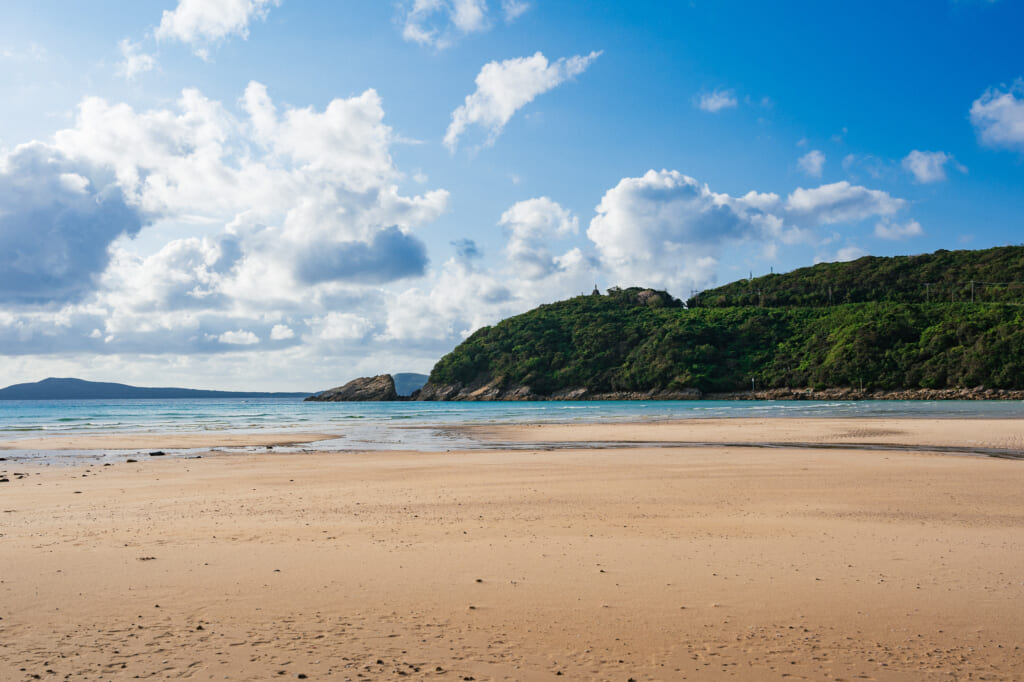 empty takahama beach goto islands
