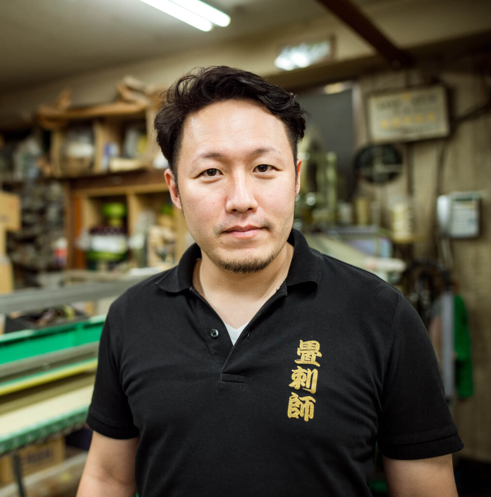 The owner of the tatami shop in Tokyo