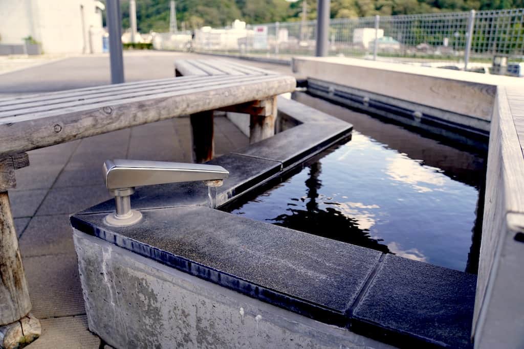 Onsen Ashiyu (foot bath) in Okayama