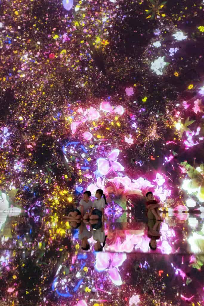 colorful digital flowers