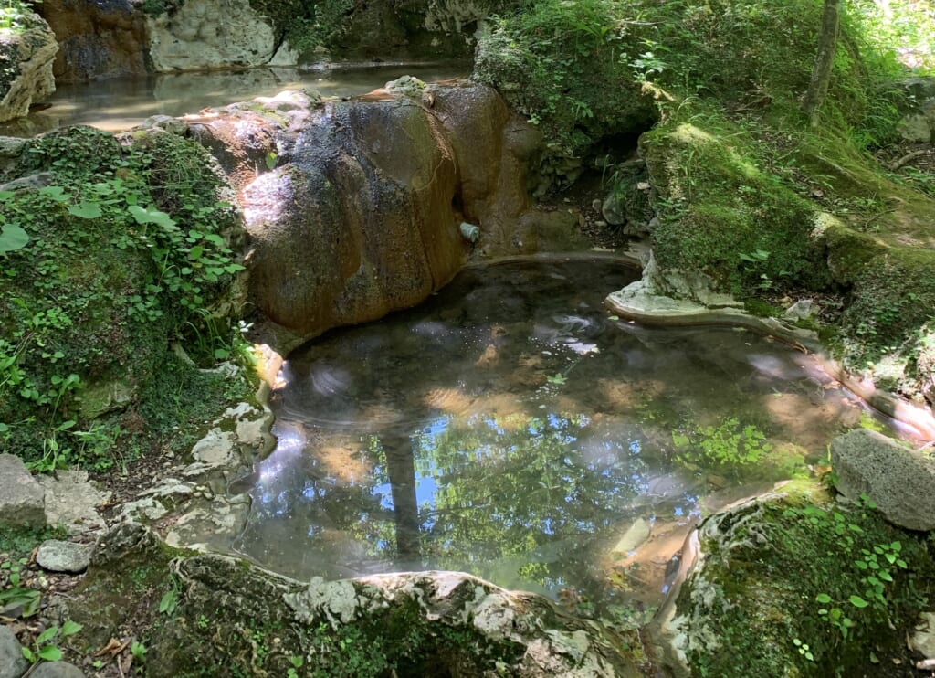 Hot spring in Iwaobetsu Onsen