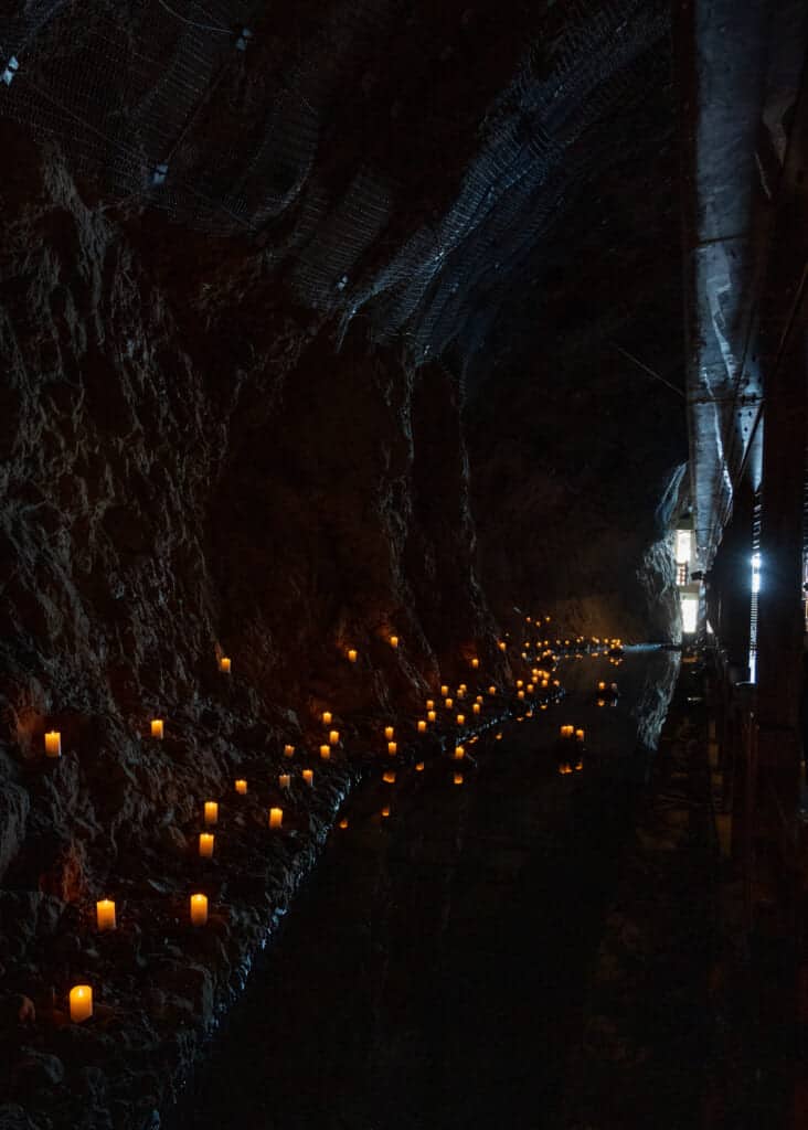 Interior of Iwaya Cave on Enoshima Island