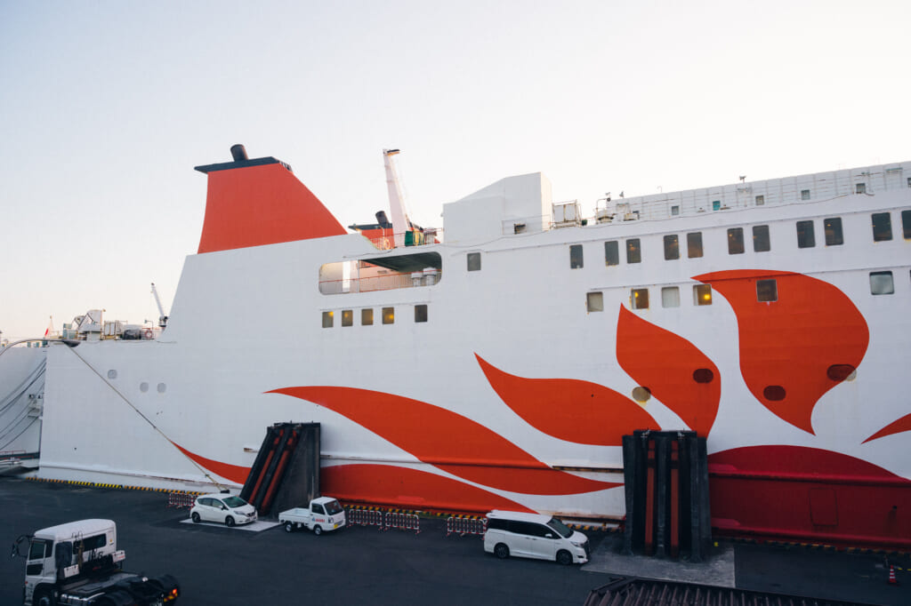 detail of Sunflower Ferry Cruise in Japan