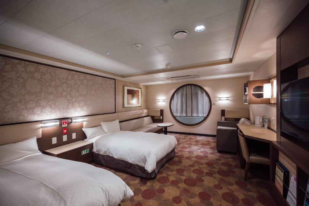 double room accommodation on sunflower ferry
