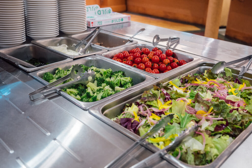 buffet onboard the Sunflower Ferry Cruise in Japan