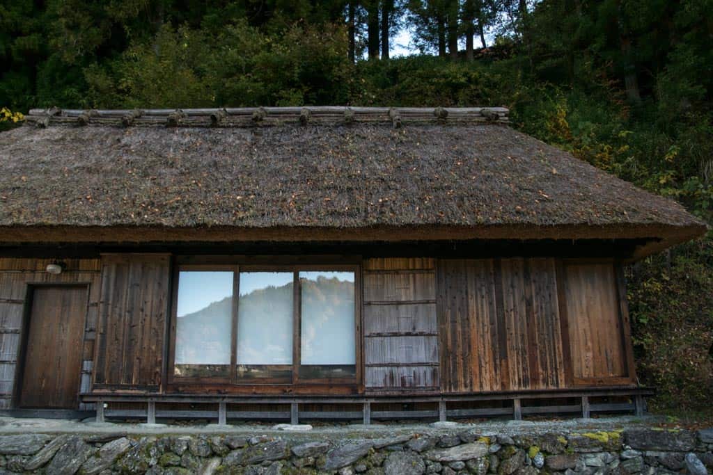 japanese thatched roof house in iya valley, tokushima, shikoku