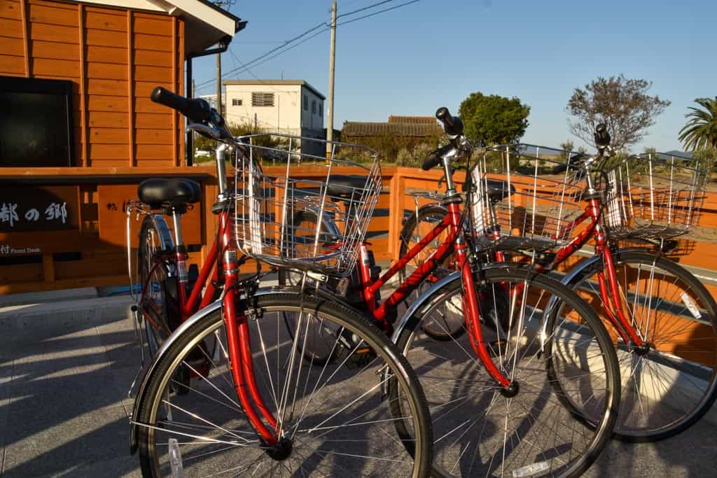 bikes on  on Shodoshima, Shikoku island 