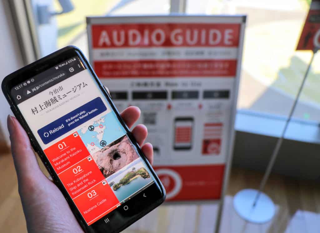 Audio Guide at Murakami Suigun Museum